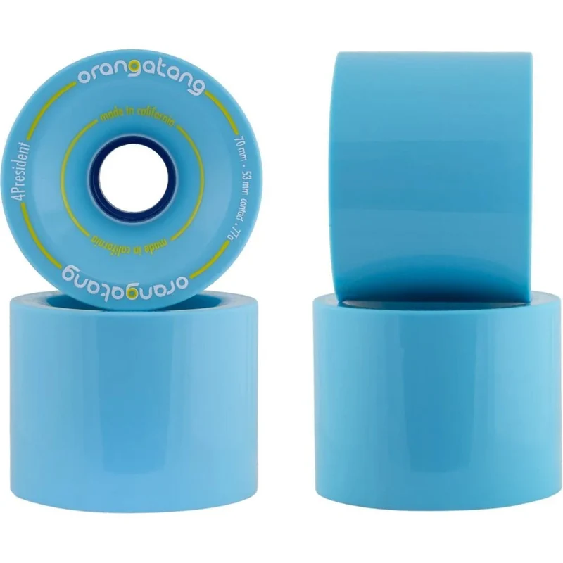 Orangatang: 70mm 77a 4President Longboard Skateboard Wheels (Blue)