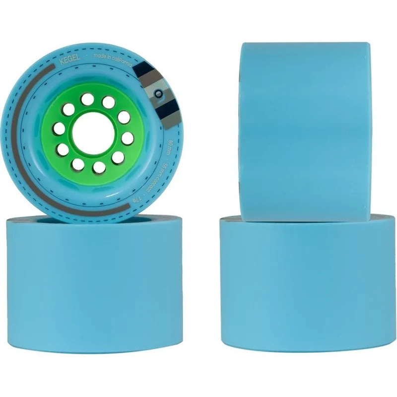 Orangatang: 80mm 77a Kegel Longboard Skateboard Wheels (Blue)