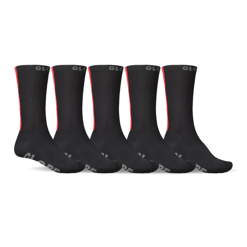Stripe Hi Crew Sock 5Pk