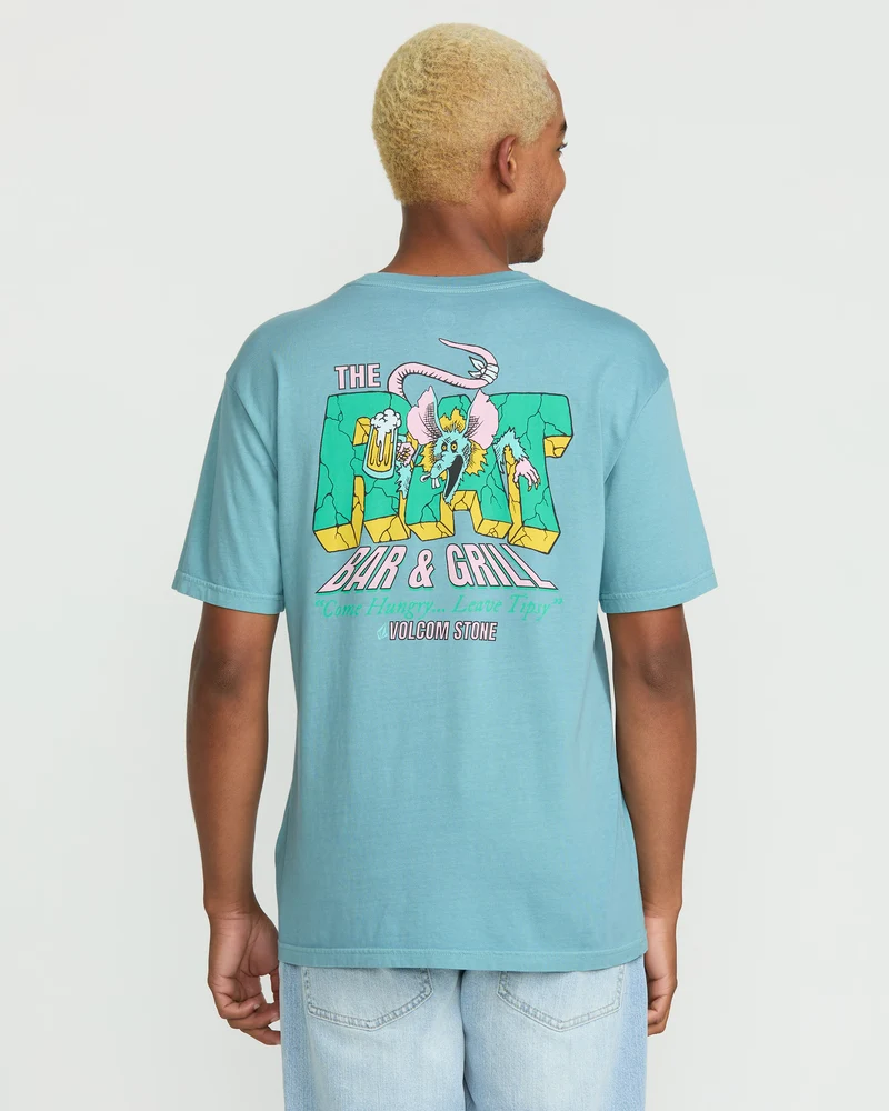 Rat Bar T-Shirt - Used Blue