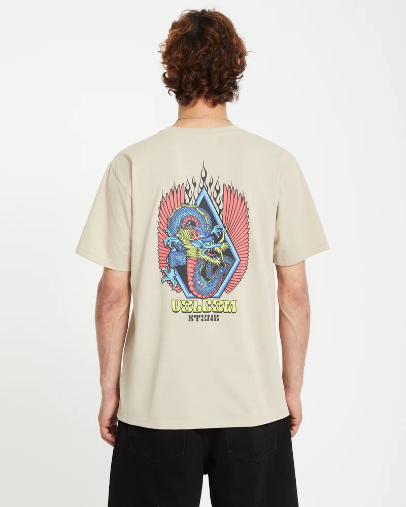 Draggin Stone T-shirt - LIGHT KHAKI