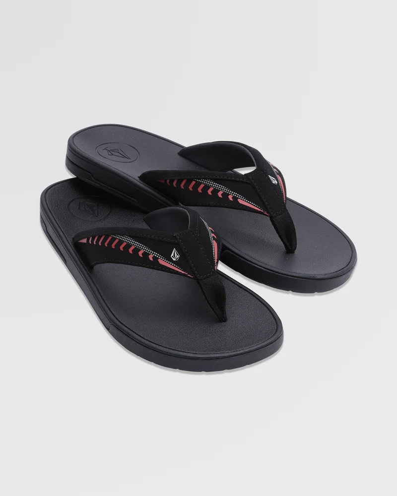 Jack Robinson Sandalen - BLACK RED