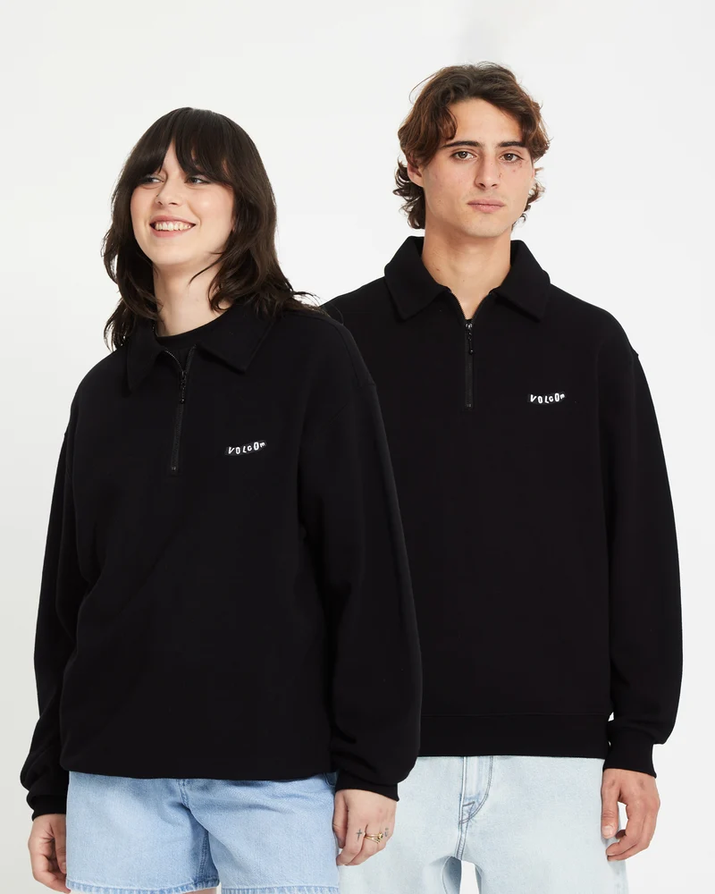 Nevermine Terry Pullover - BLACK