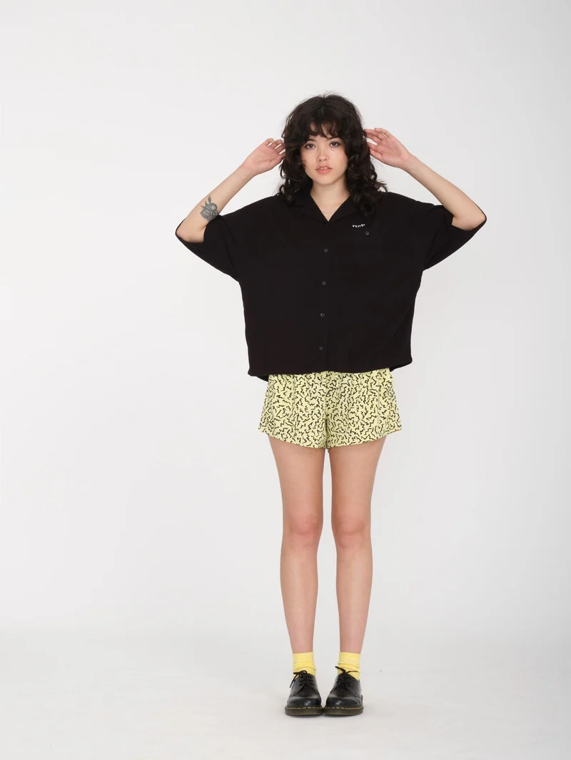Servistone Woven Top - BLACK
