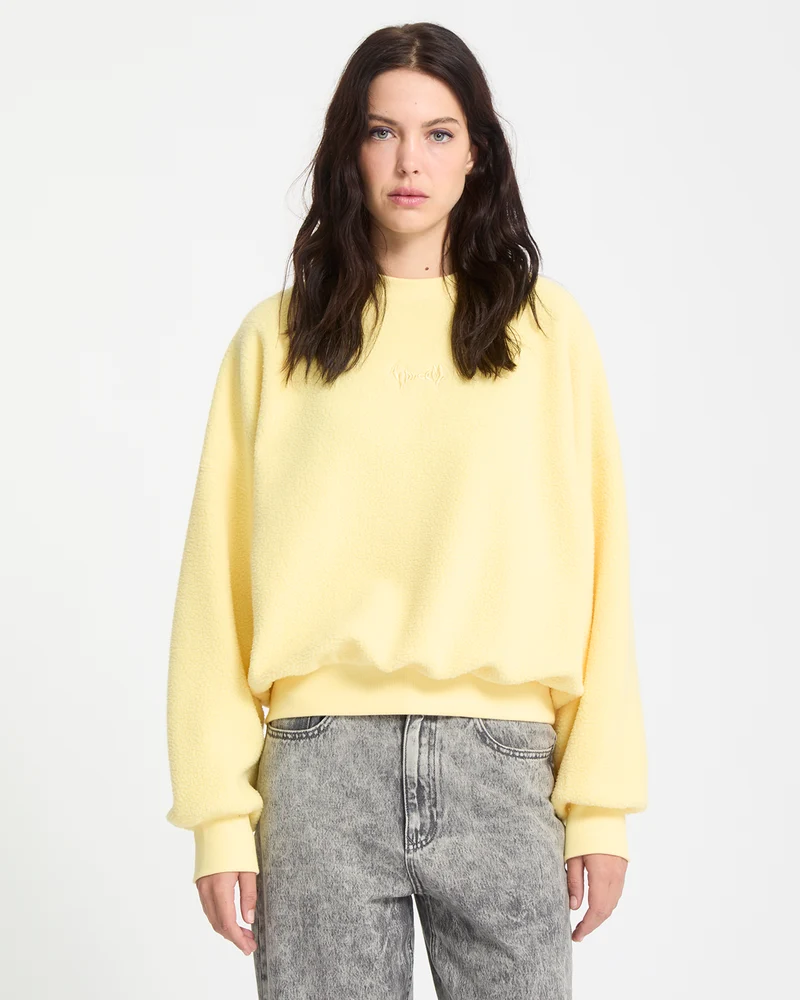 Piou Sherpa Sweatshirt - Dawn Yellow