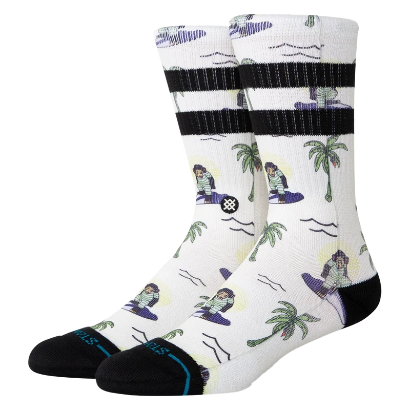 Surfin Monkey Crew Sock