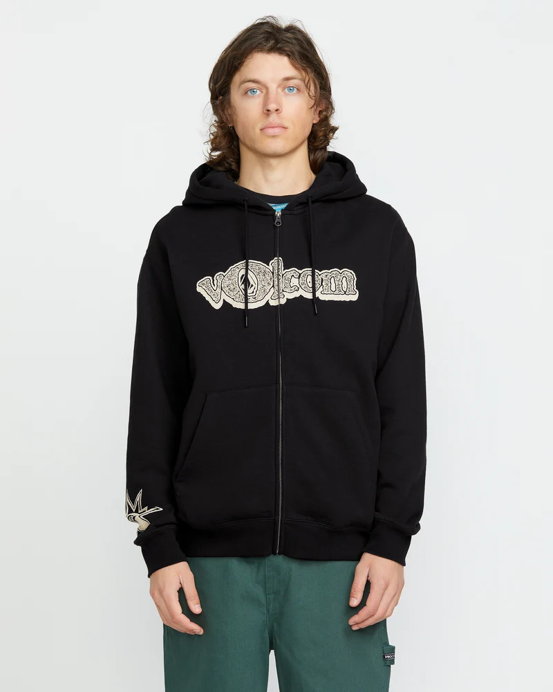 Volcom Ent Full Zip Kapuzenpullover - BLACK