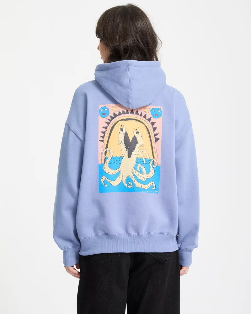 Moove On Hoodie - Carolina Blue