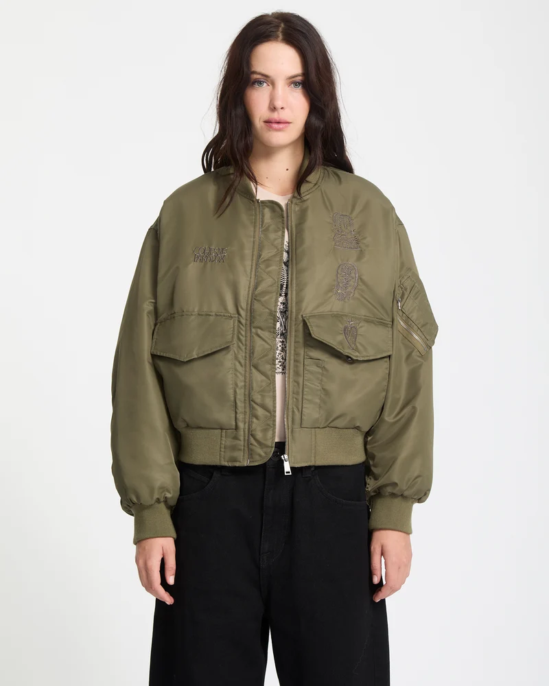 Vaderetro Bomberjacke - Wintermoss