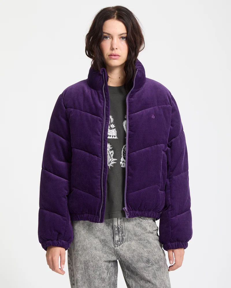 Cord'N Stone Puffer Jacke - Acai