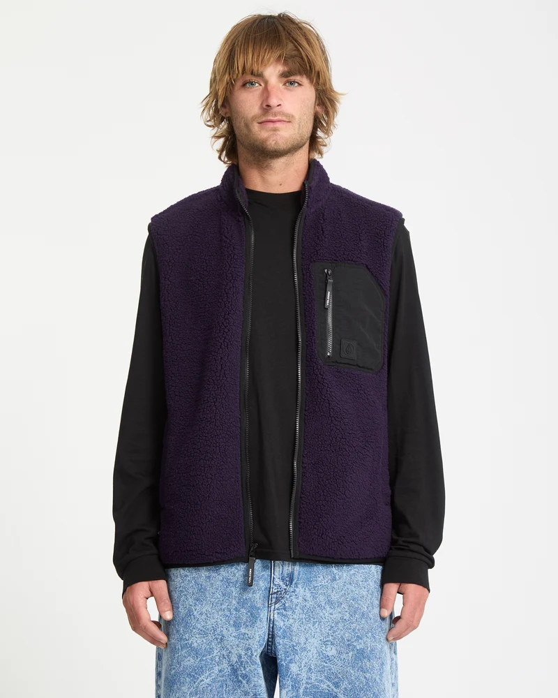 Muzzer Fuzzar Weste - Dark Purple