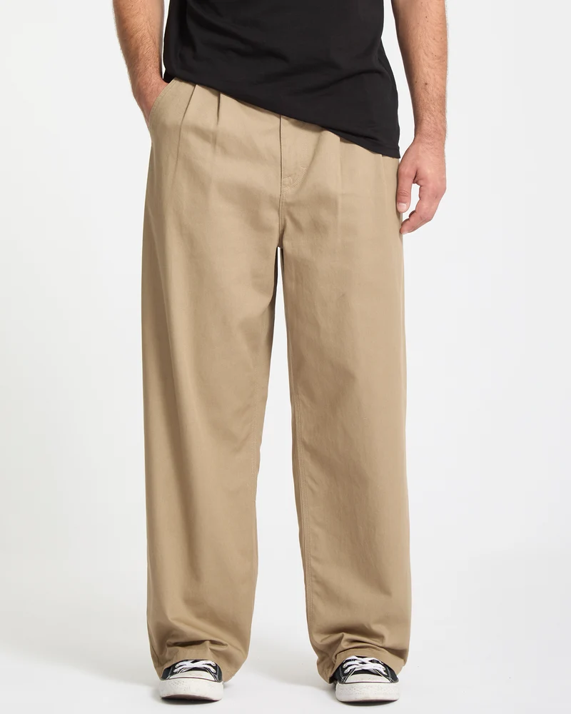 Baggos Bundfaltenhose - Khaki