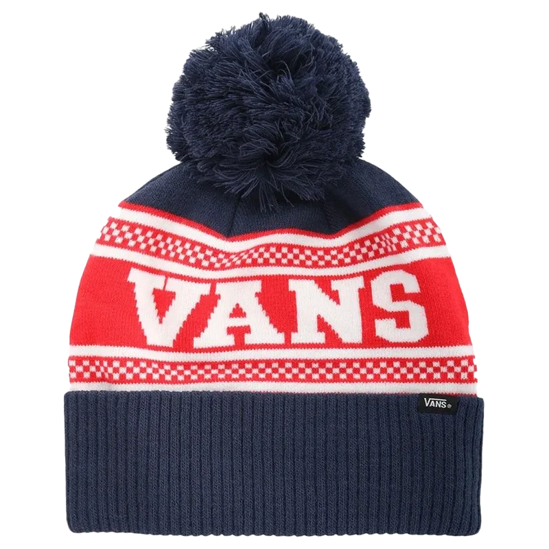 Check Pom Beanie