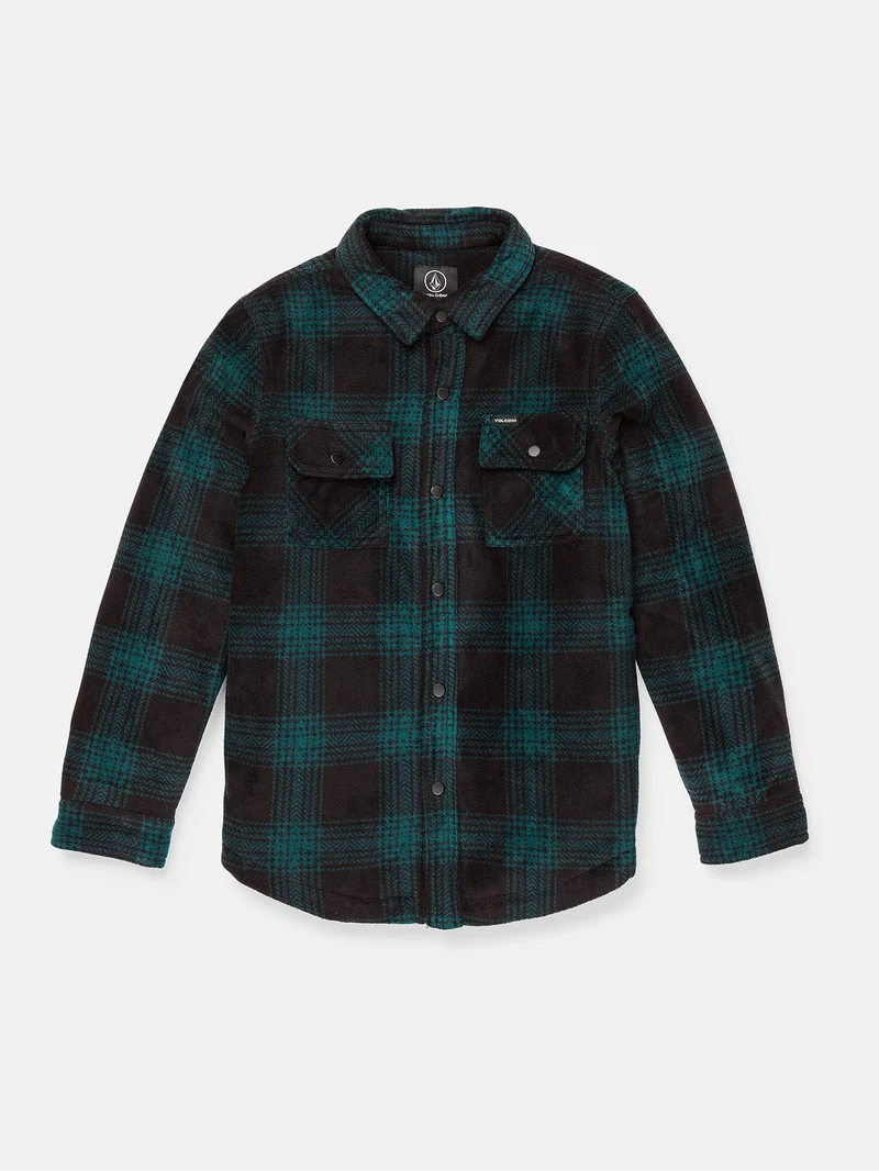 Bowered Fleece Überhemd - Evergreen - (KINDER)
