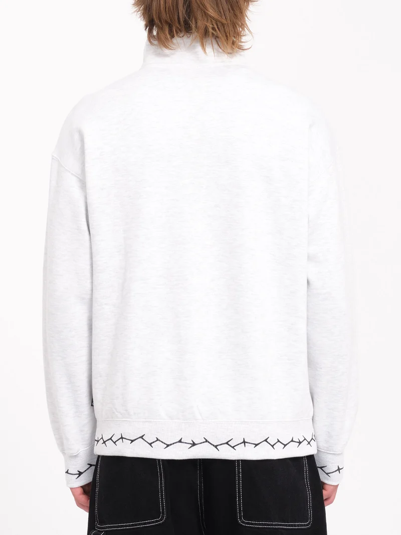 Mocklov 1/2 Zip Sweatshirt - Bone Heather