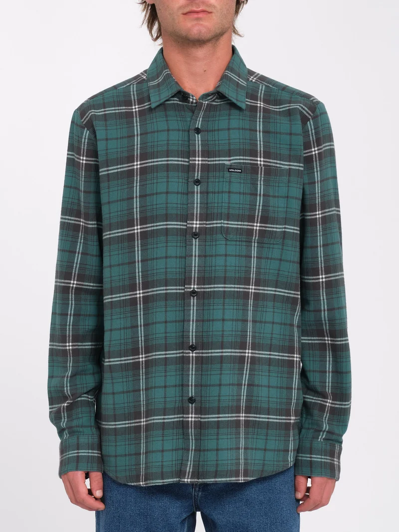 Caden Plaid Hemd - Sea Green