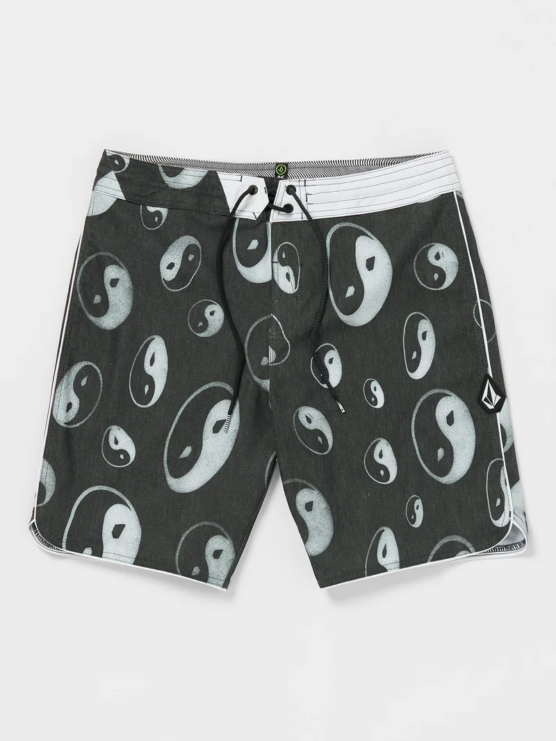 Sense Scallop Stoney 19" Boardshort - Black