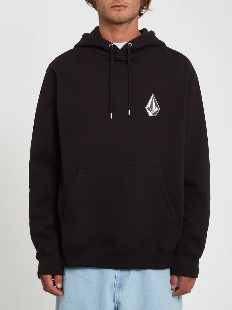 Iconic Stone Kapuzenpullover - BLACK