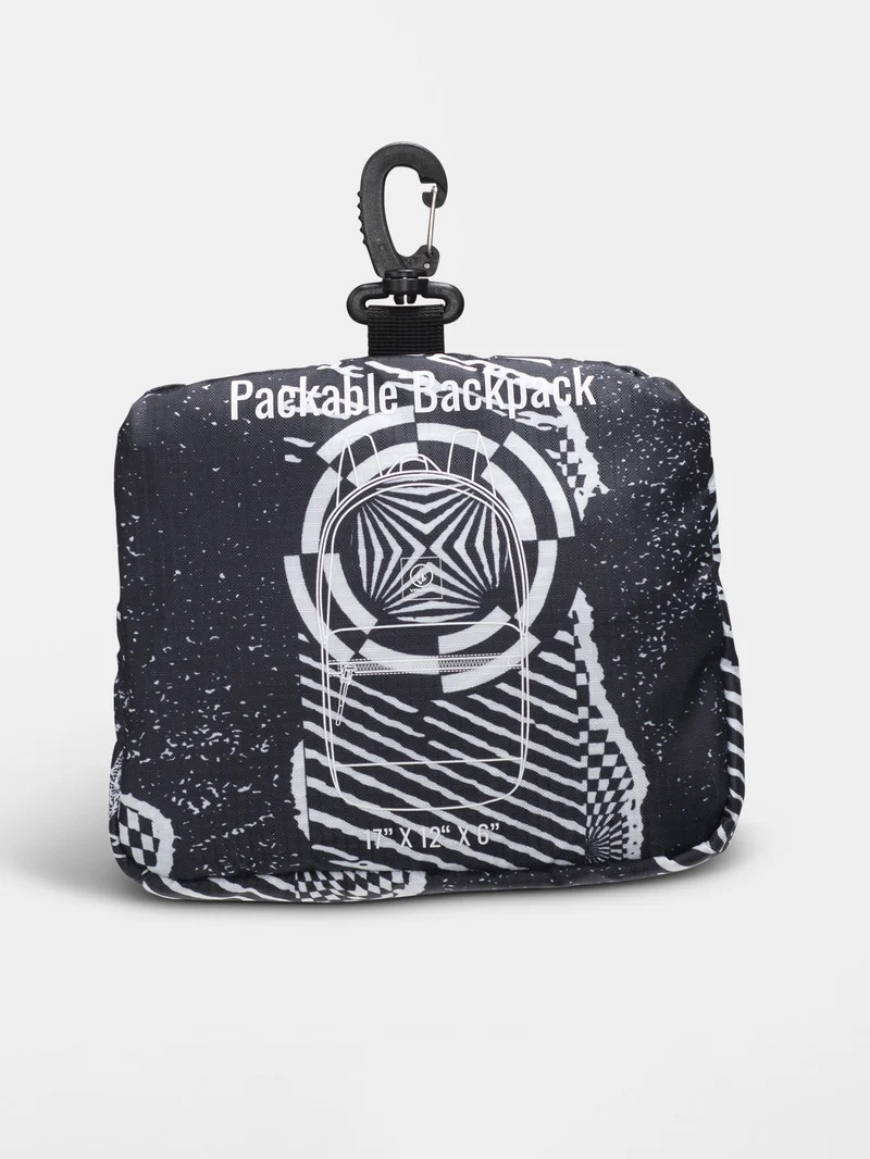 Bt Packable Rucksack - Black/White