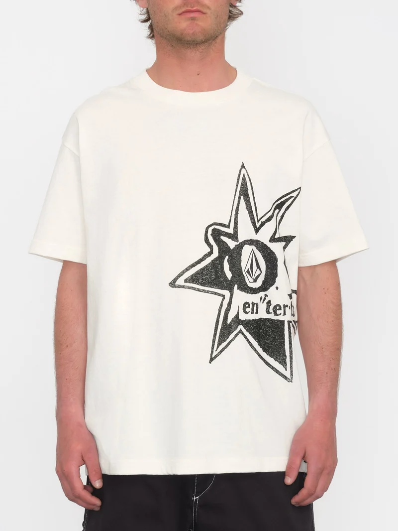 V Ent Stone Burst T-shirt - OFF WHITE