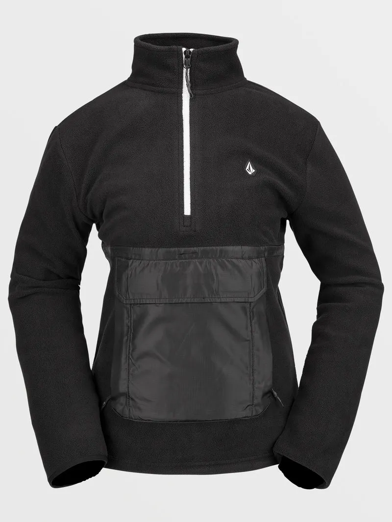 Polar Half-Zipped Sweatshirt - BLACK