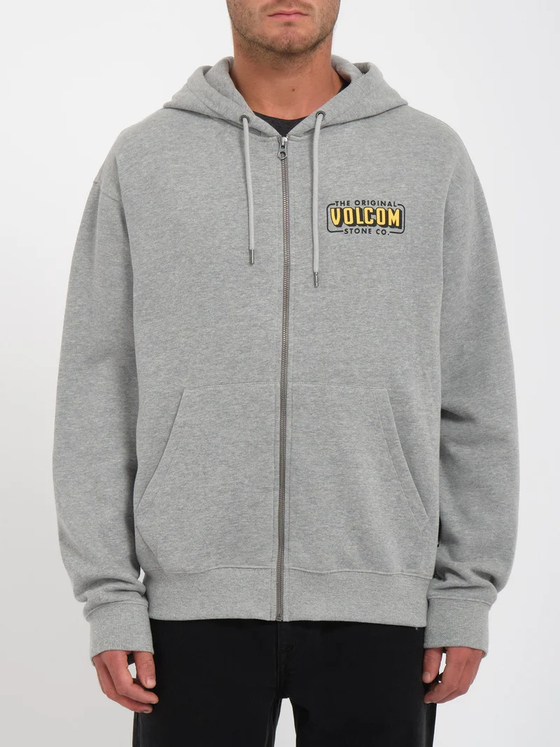 Watanite Zip Kapuzenpullover - HEATHER GREY
