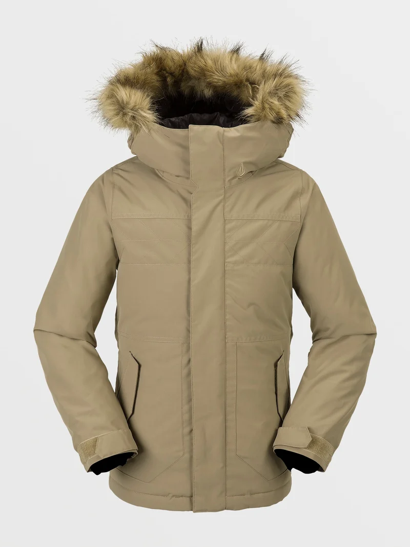So Minty Insulated Jacke - DARK KHAKI - (KINDER)