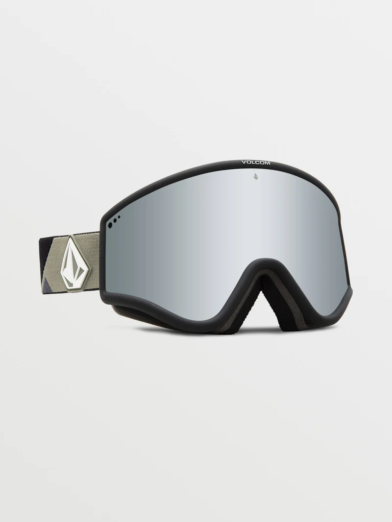 Yae Lt Military/Black Goggle (+ Bonus Lens - Yellow) - SILVER CHROME