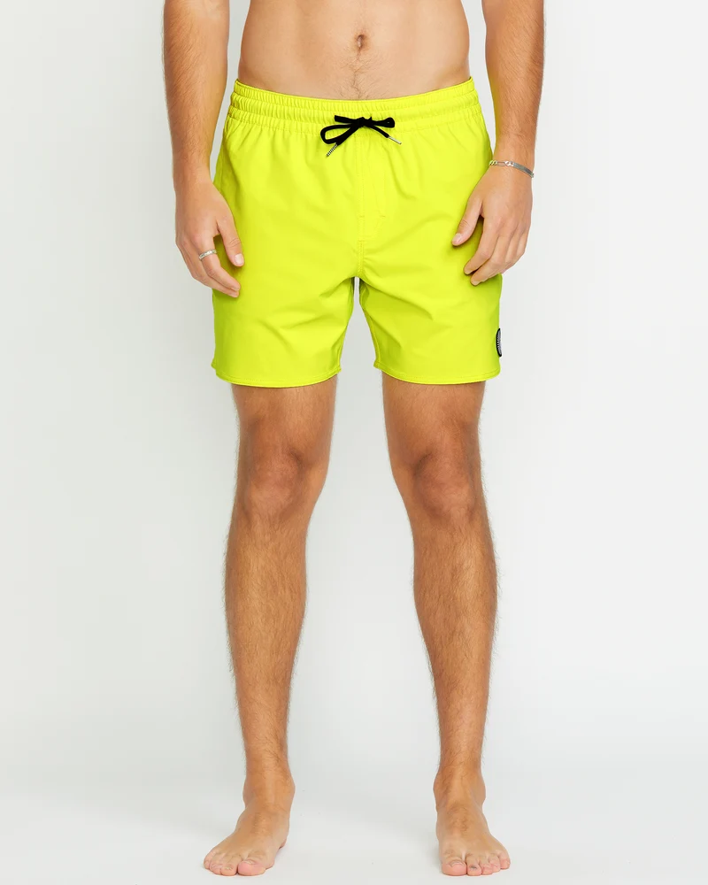 Lido Solid Trunk 16" Boardshorts - TENNIS BALL