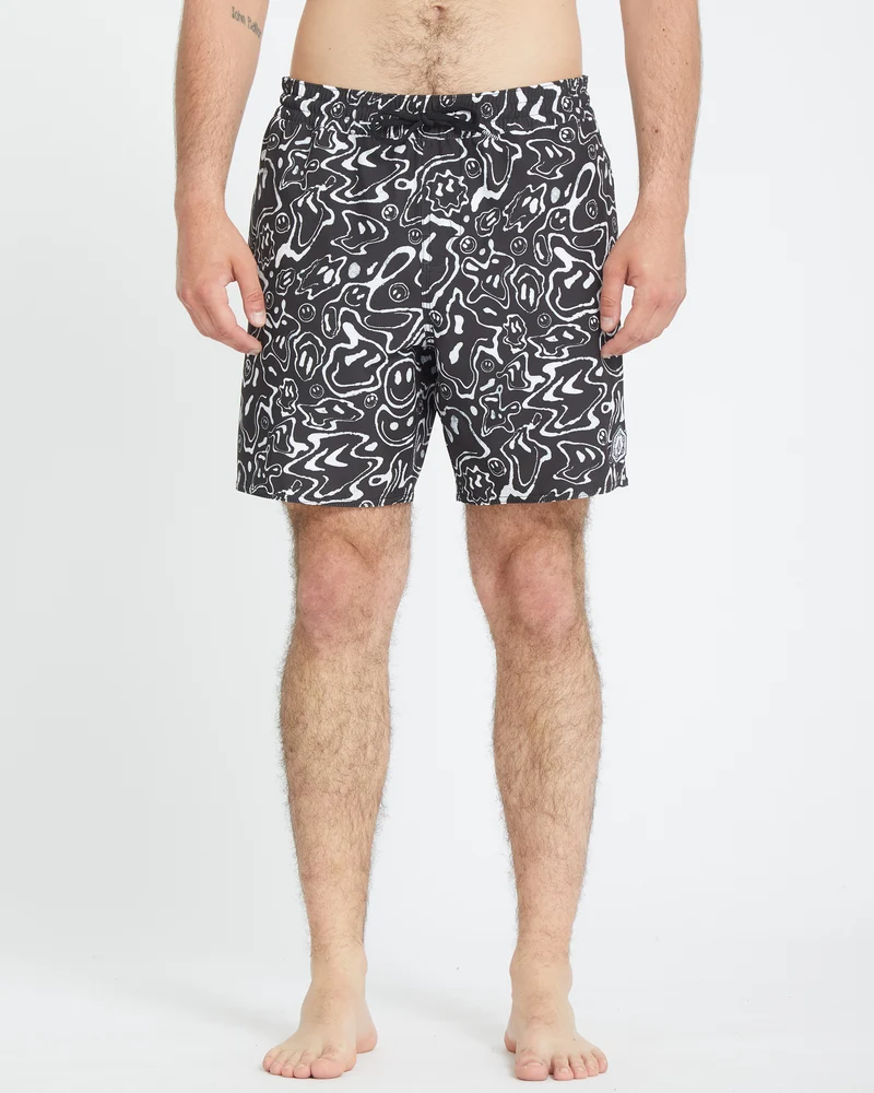 Filip Rygalski Smile Trunk 17" Boardshorts - BLACK