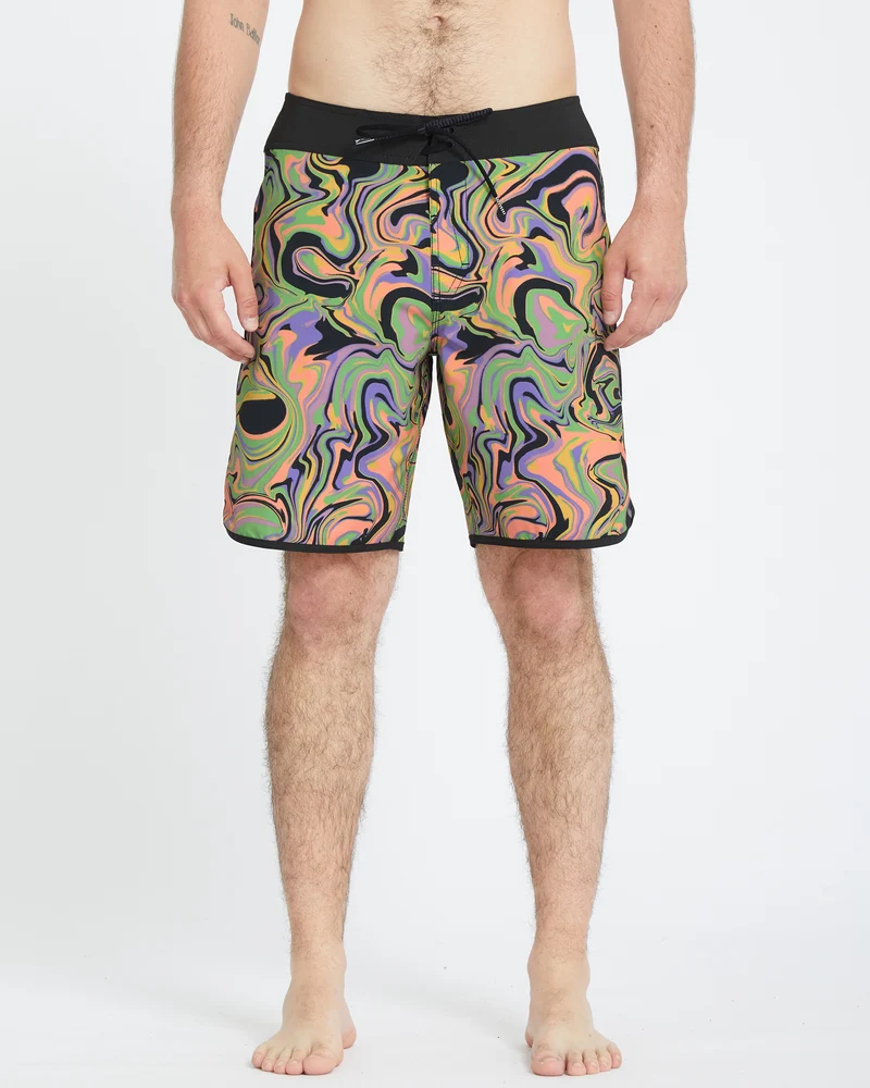 Infuse Scallop Mod 19" Boardshorts - STEEL PURPLE