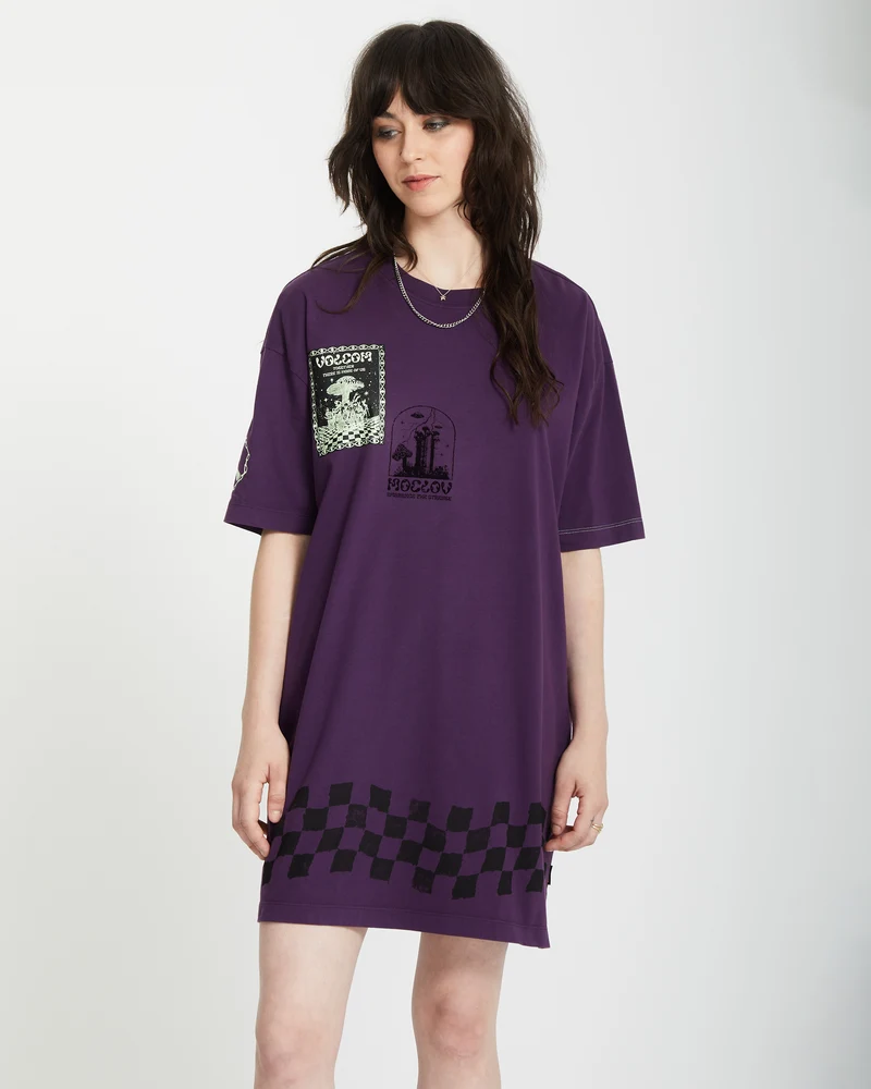Filip Rygalski Tee Kleid - GRAPE ROYALE
