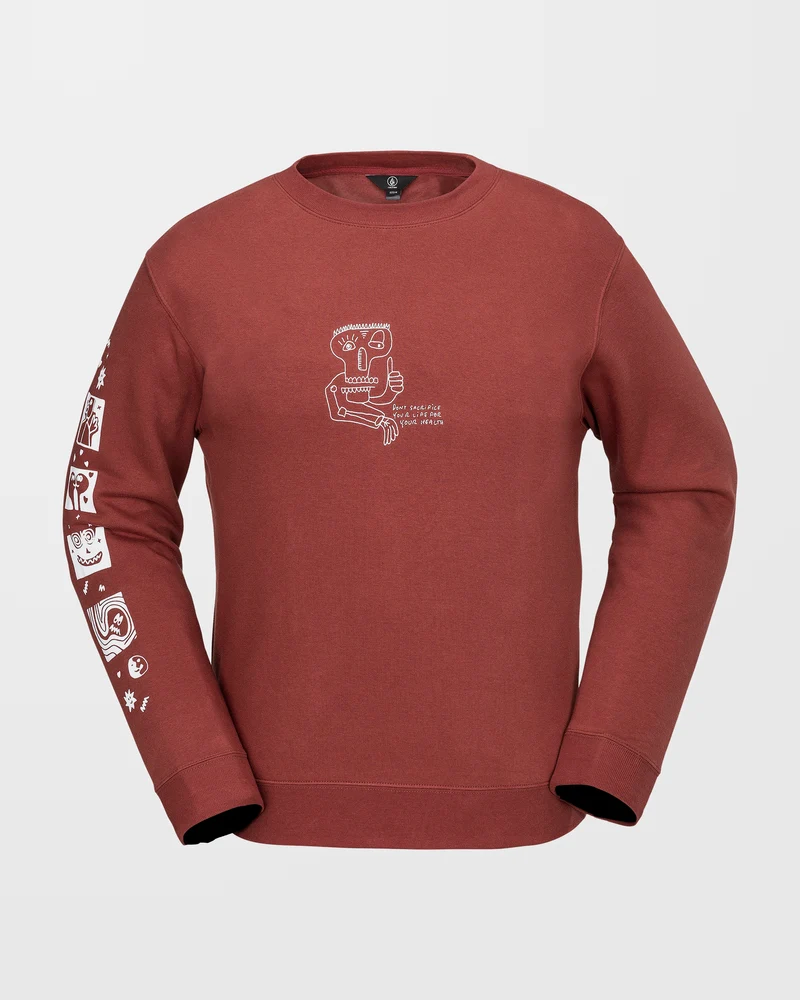 Essential Fleece Pullover - Redwood