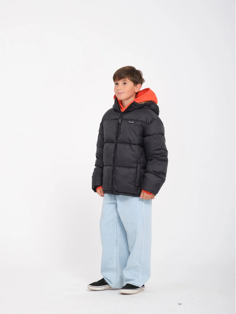 Iconic Puffjacke (Wendbar) - Black - (KINDER)