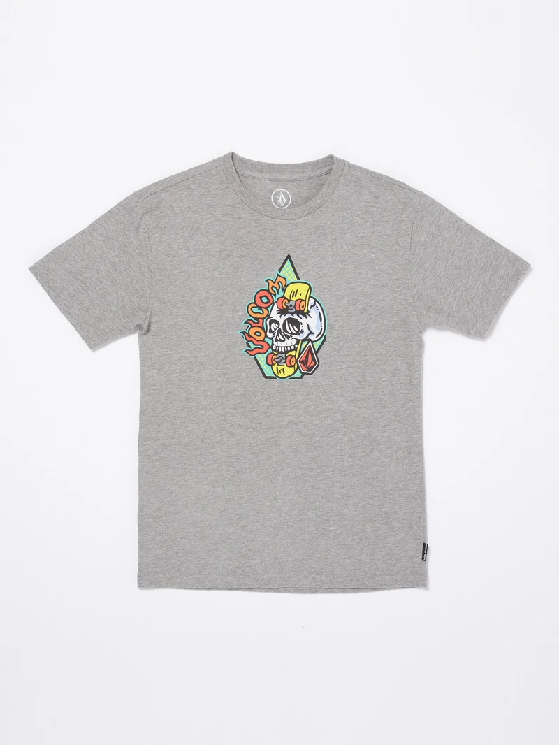 Skullskate T-Shirt - Heather Grey - (KINDER)