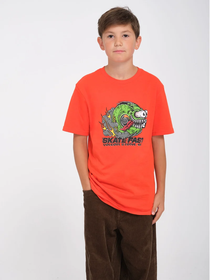 Skate Fast T-Shirt - Bright Red - (KINDER)