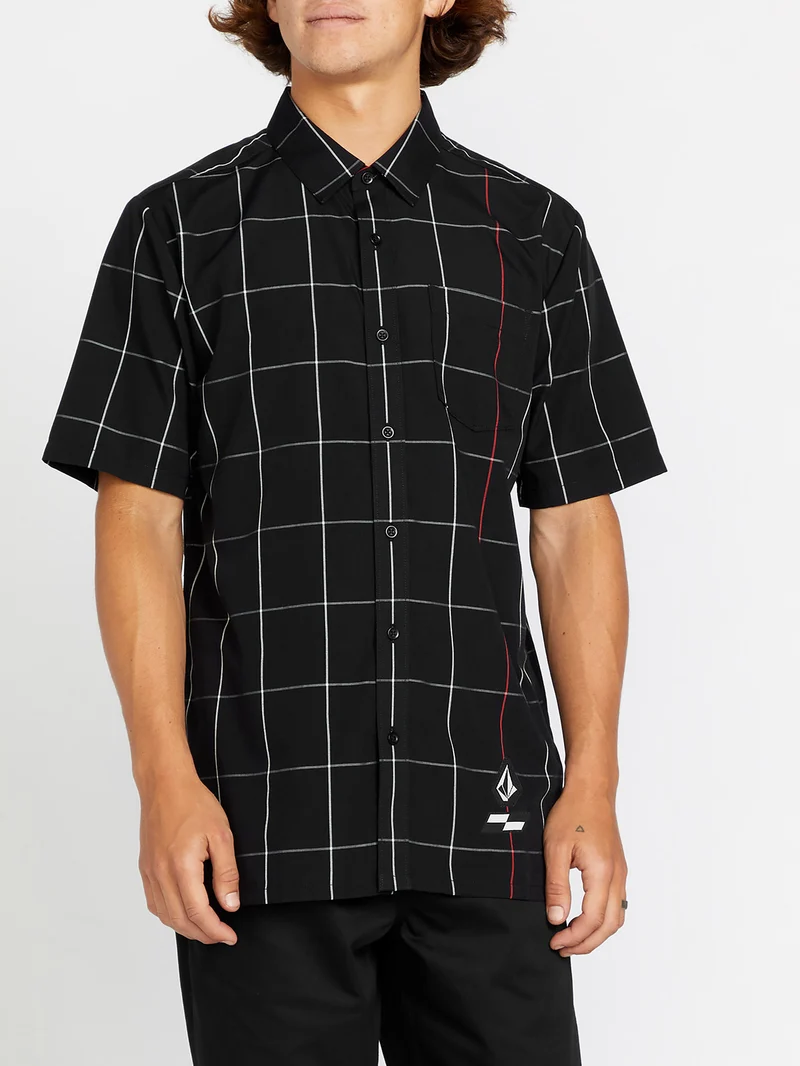 Schroff X Volcom Kariertes Hemd - Black