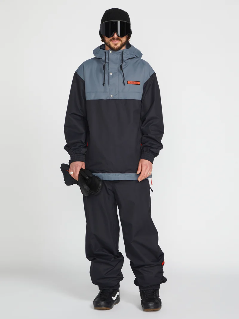 Longo Pullover Jacket - Black