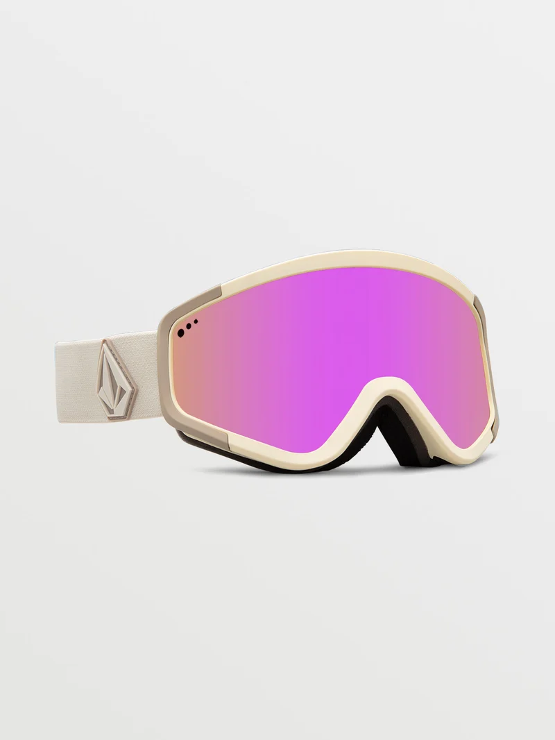 Attunga Khakiest/Sand Goggle (+ Bonus Lens - Yellow) - PINK CHROME