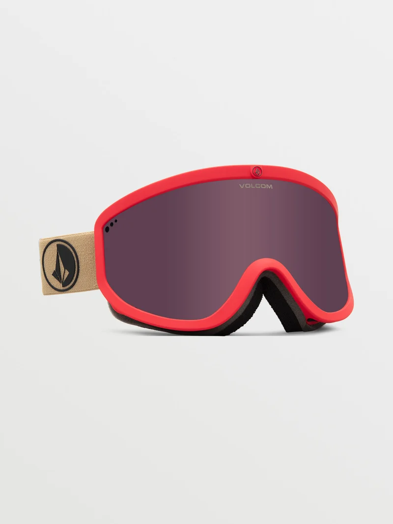 Footprints Orange Shock/Sand Goggle (+ Bonus Lens - Yellow) - LIGHT BRONZE