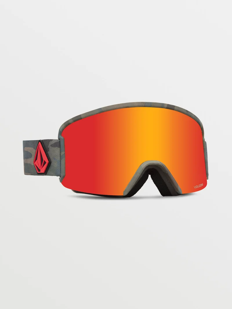 Garden Cloudwash Camo Goggle (+ Bonus Lens - Yellow) - RED CHROME