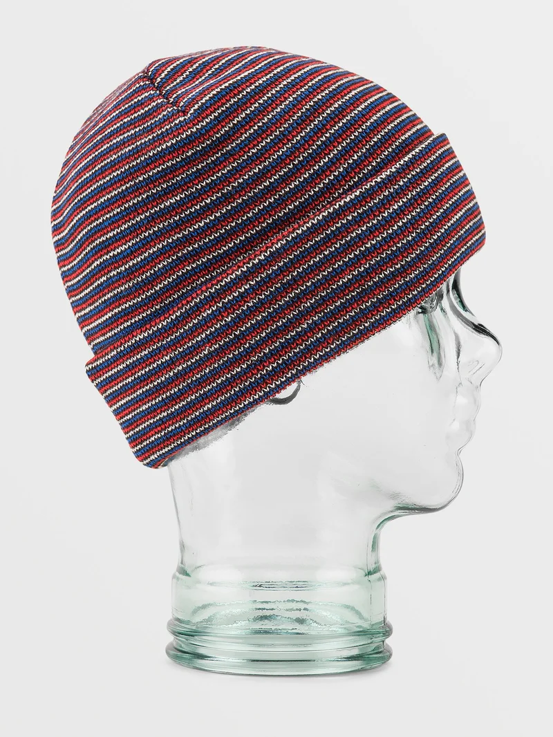 Micro Stripe Beanie - BLACK - (KINDER)