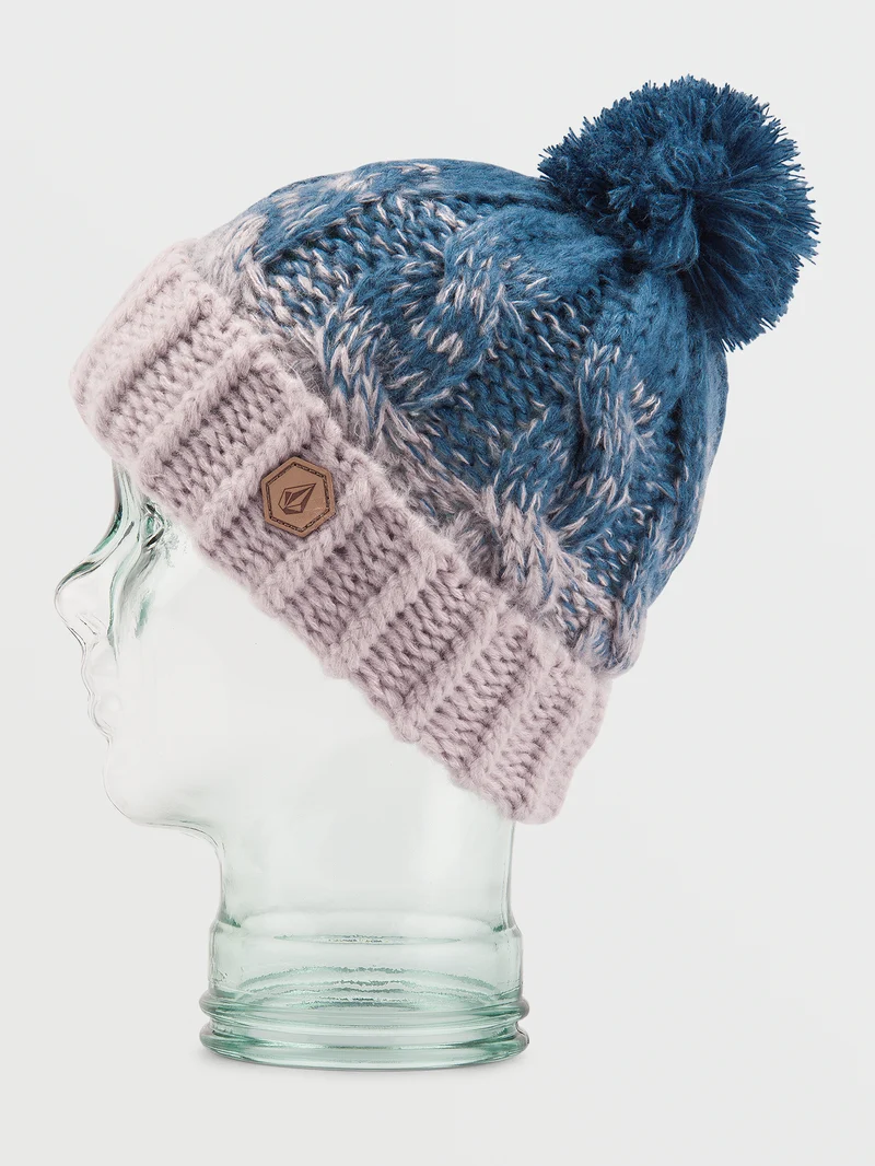 Gradient Hand Knit Beanie - Amethyst Smoke