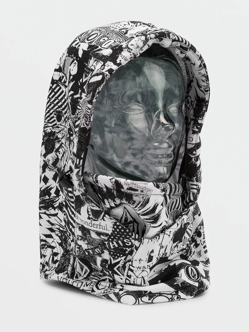 Hydro Fleece Hood Thingy - Black White