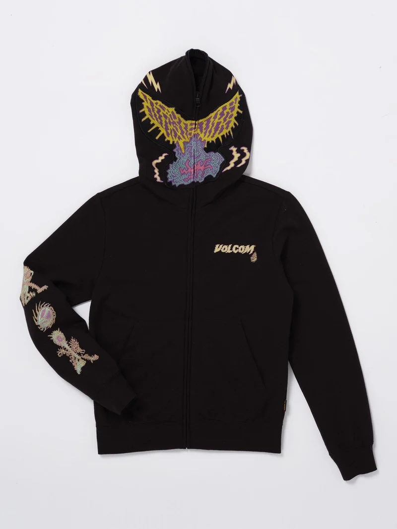 Tetsunori Full Zip Kapuzenpullover - BLACK - (KINDER)