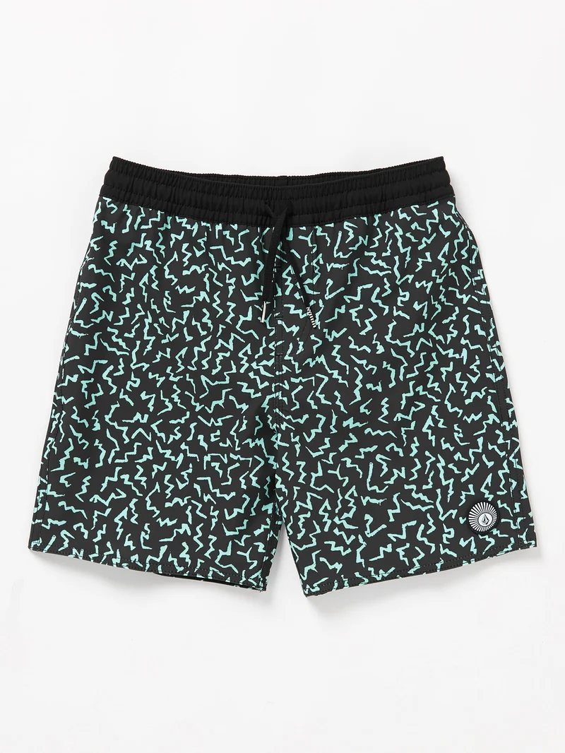 Asphalt Beach Trunk 15" Boardshort - BLACK - (KINDER)