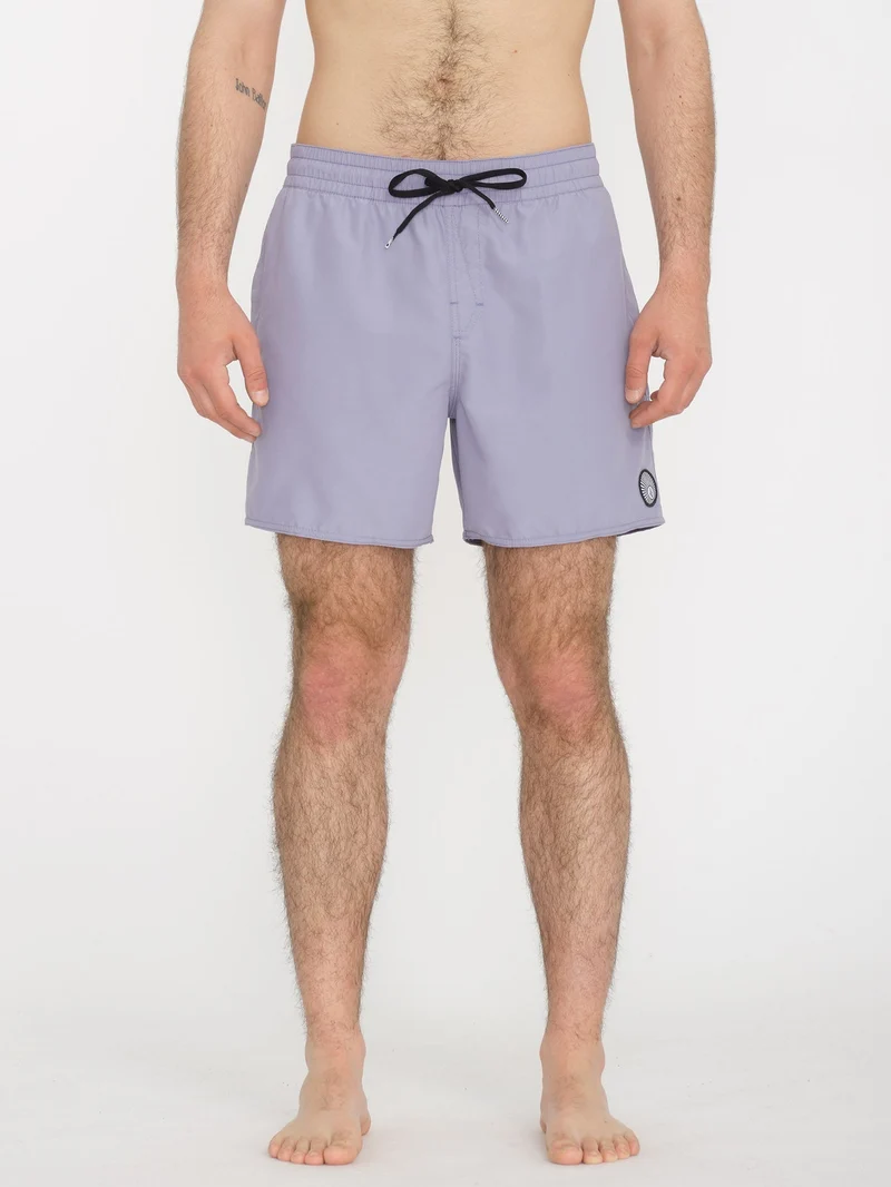 Lido Solid Trunk 16" Boardshort - VIOLET DUST