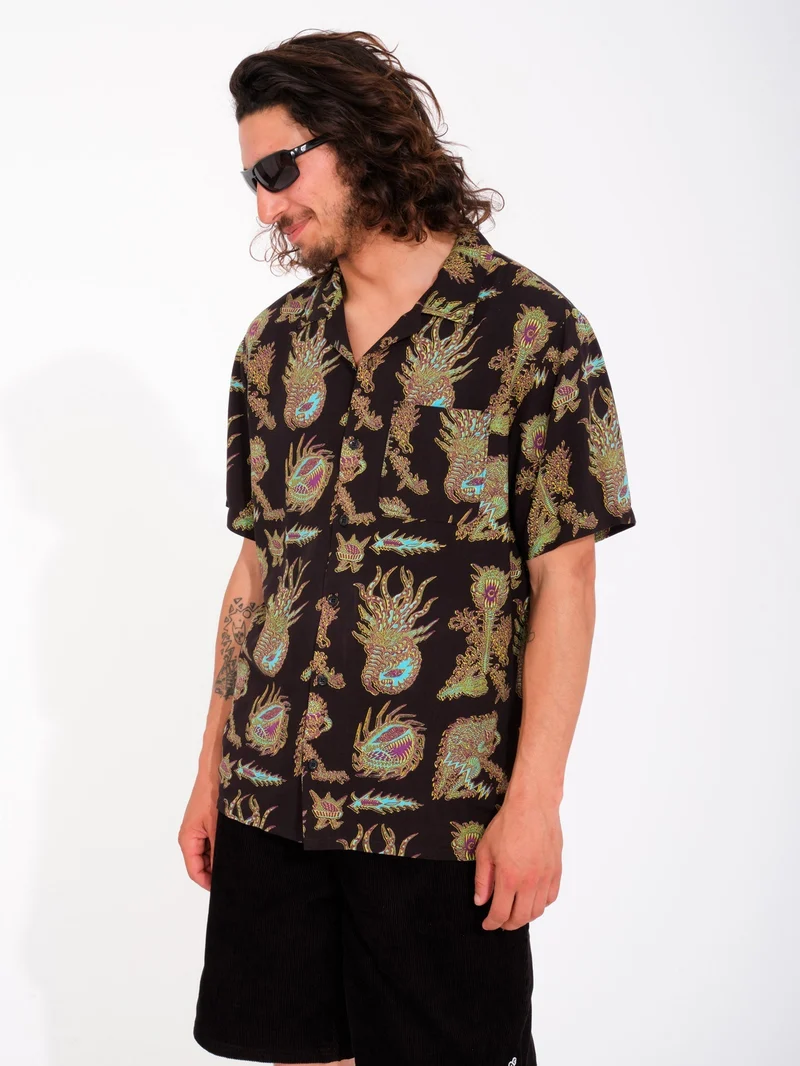 Tetsunori Hemd - BLACK