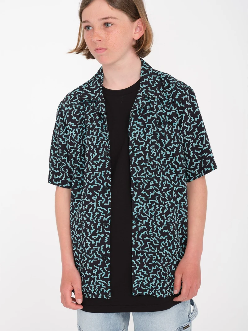 Asphalt Beach Shirt - BLACK - (KINDER)