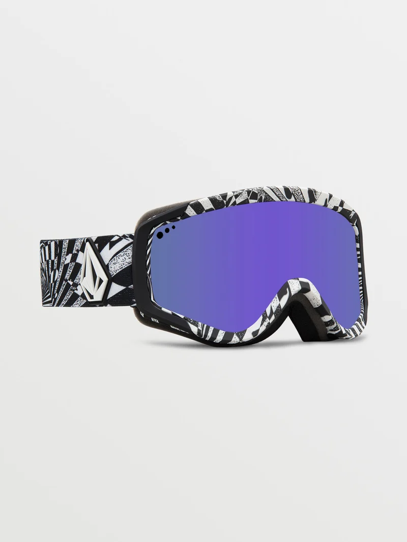 Attunga Youth Op Art Goggle (+ Bonus Lens - Yellow) - PURPLE CHROME - (KINDER)